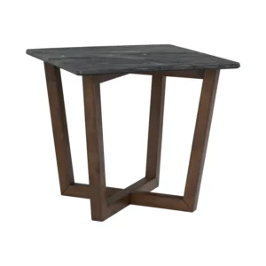 Devon Side Table | Mable Colour Laminated Top With Cocoa Colour Leg