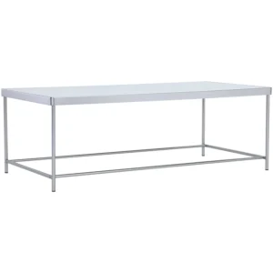 Cameo Coffee Table | Mirror Top And Nickel Frame