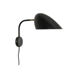 Gerbil Matt Black and Matt Antique Brass | Wall Lamp (CE)