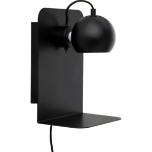 Slug Matt Black | Wall Lamp With Usb (CCC)