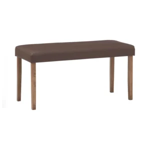 Lenore Bench | Cocoa Colour Leg, Mocha Colour Vinyl