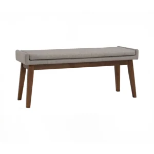 Chanel 1.1 M Bench | Cocoa Colour Leg And Light Grey Colour Drill Fabric