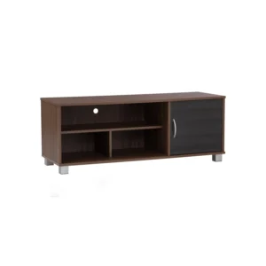 Dayton 1.2m Tv Cabinet | Natural Walnut Colour, Black Ash Colour Door