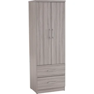 Dublin 2 Door Wardrobe | Grey Line Colour