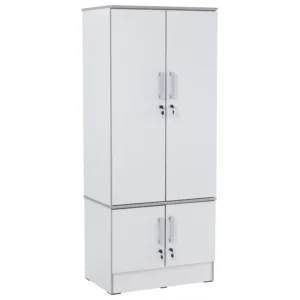 Naomi 4 Door Wardrobe | White Colour
