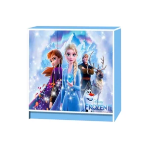 Wonderland 3 Door Cartoon Cabinet | Blue Colour