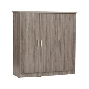 Dublin 3 Door Low Wardrobe | Sonoma Dark Colour