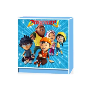 Wonderland 3 Door Cartoon Cabinet | Blue Colour