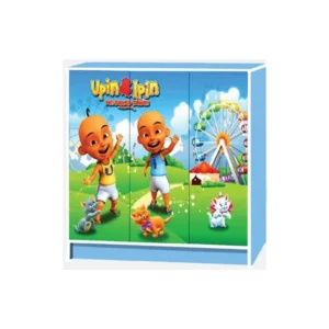 Wonderland 3 Door Cartoon Cabinet | Blue Colour