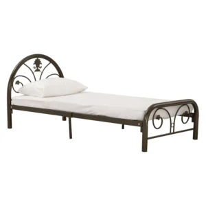 Kinta Single Bed | Antique Gold Colour
