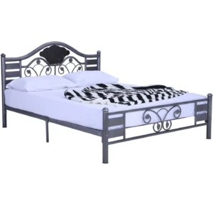 Kinta Queen Bed | Antique Silver Colour