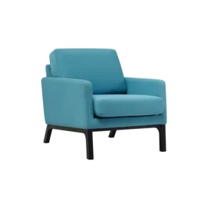 Ceres Lounge Chair | Black colour leg, Clover colour Scarlet fabric