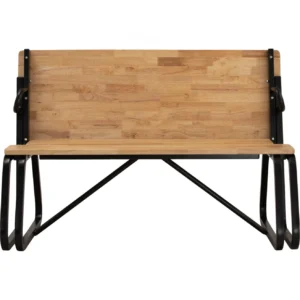 Optimus Multi Function Bench | Black Colour Frame, Nature Colour Top